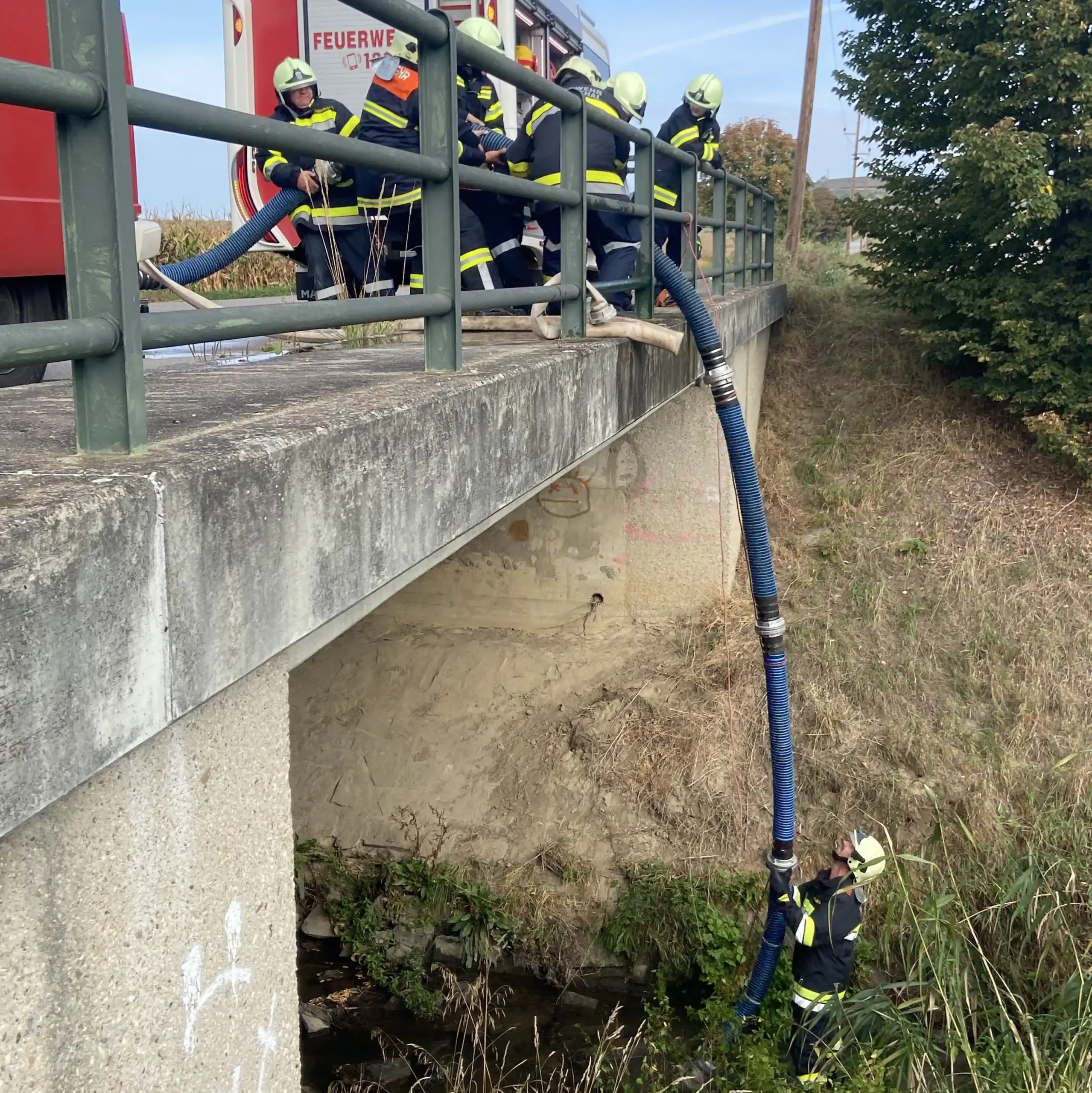 FF Auggenthal, Saugleitung zu Wasser